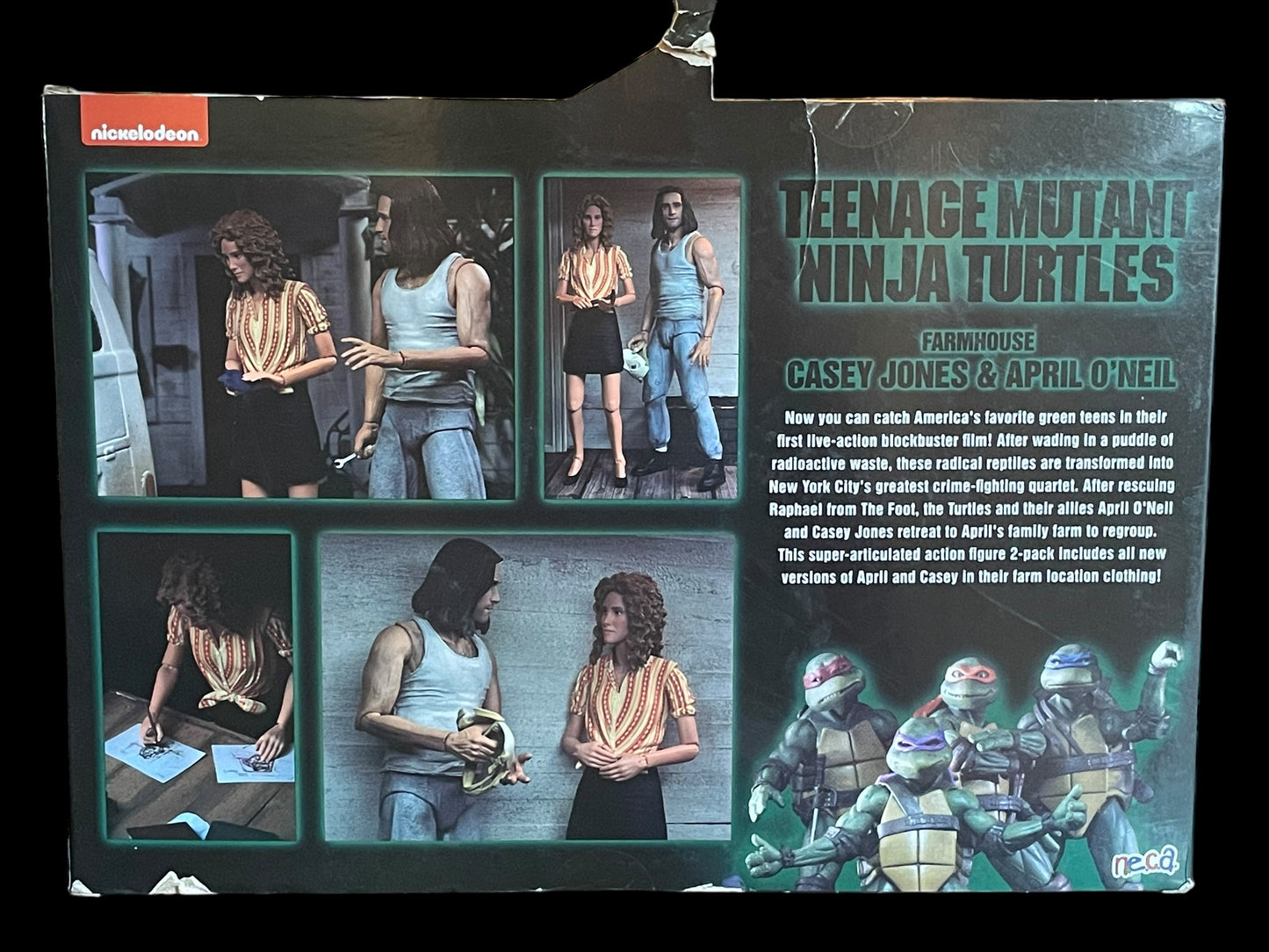 2021 NECA Nickelodeon Teenage Mutant Ninja Turtles Casey Jones & April O'Neil Action Figure New