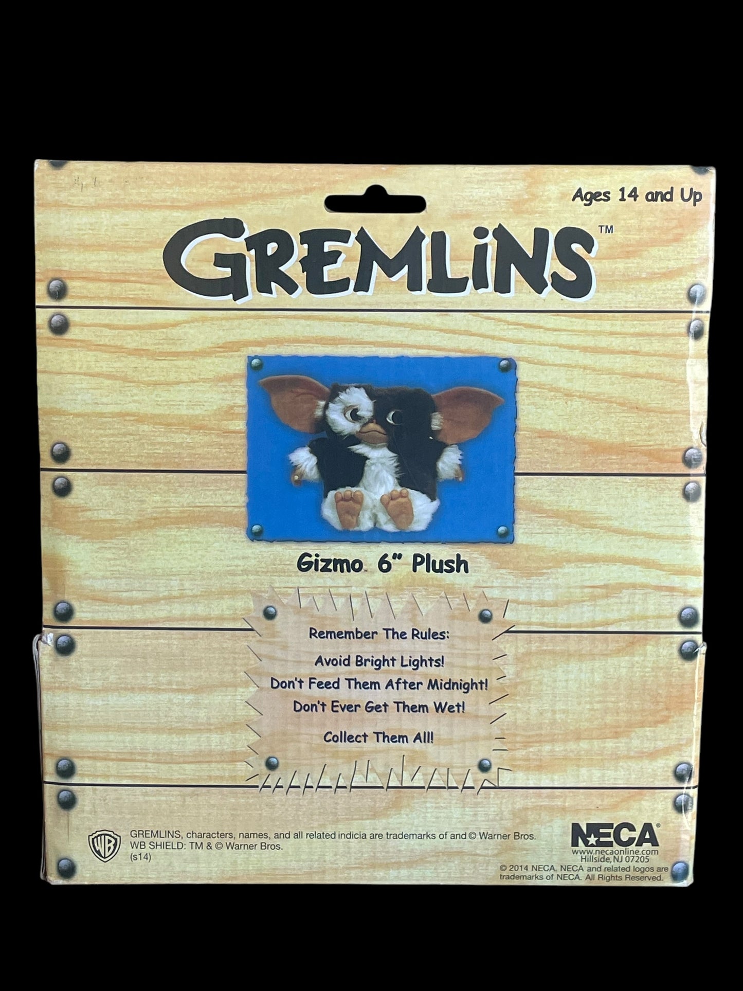 2014 NECA Warner Bros Gremlins Dancing Gizmo 6" Plush Doll