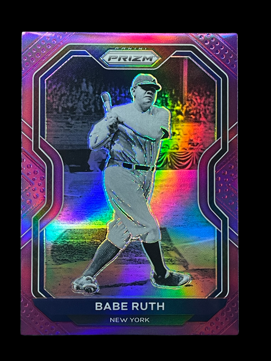 Babe Ruth Purple Prizm #182 2021 Panini Prizm Graded GEM MINT 10