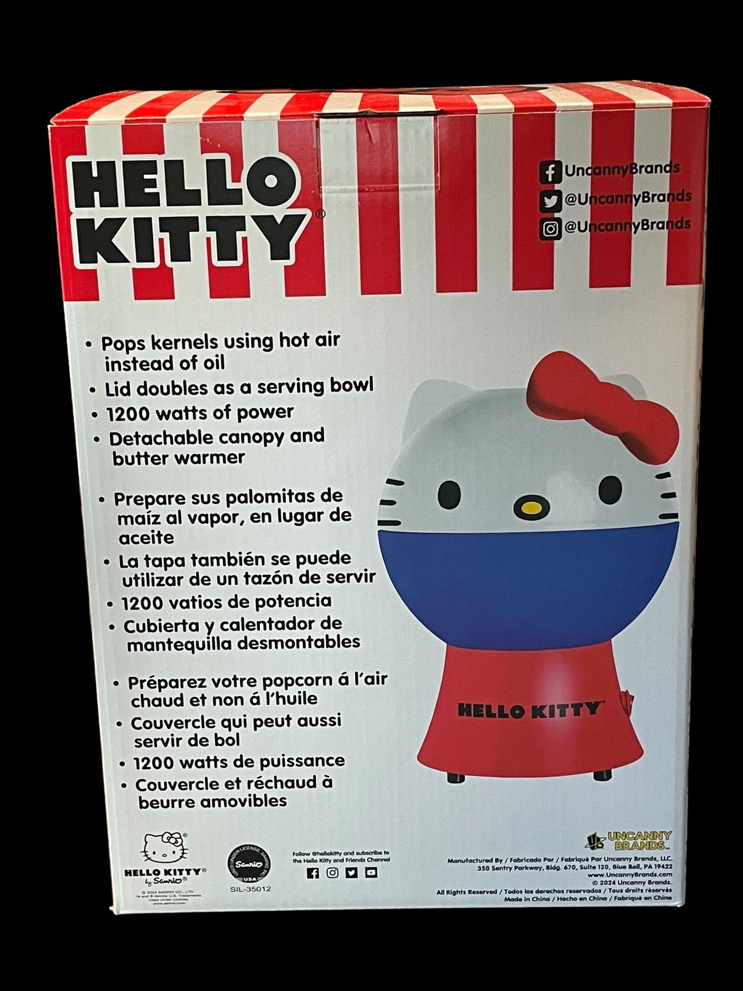 Sanrio Hello Kitty Popcorn Maker New