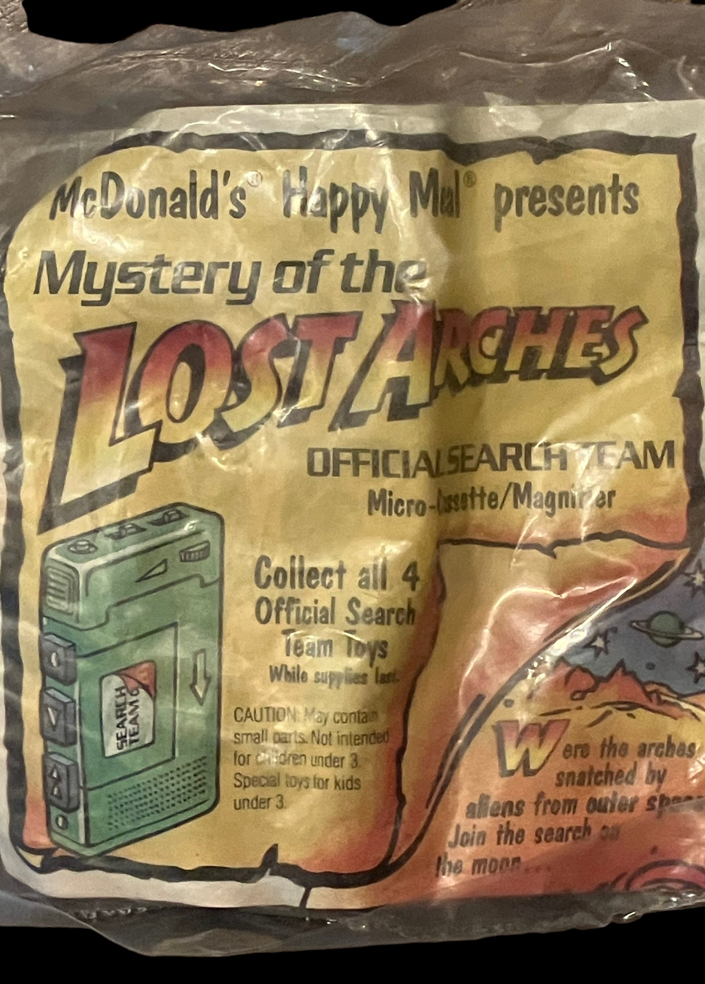 1992 Mystery of the Lost Arches Micro-Cassette/Magnifier McDonald's Happy Meal Toy