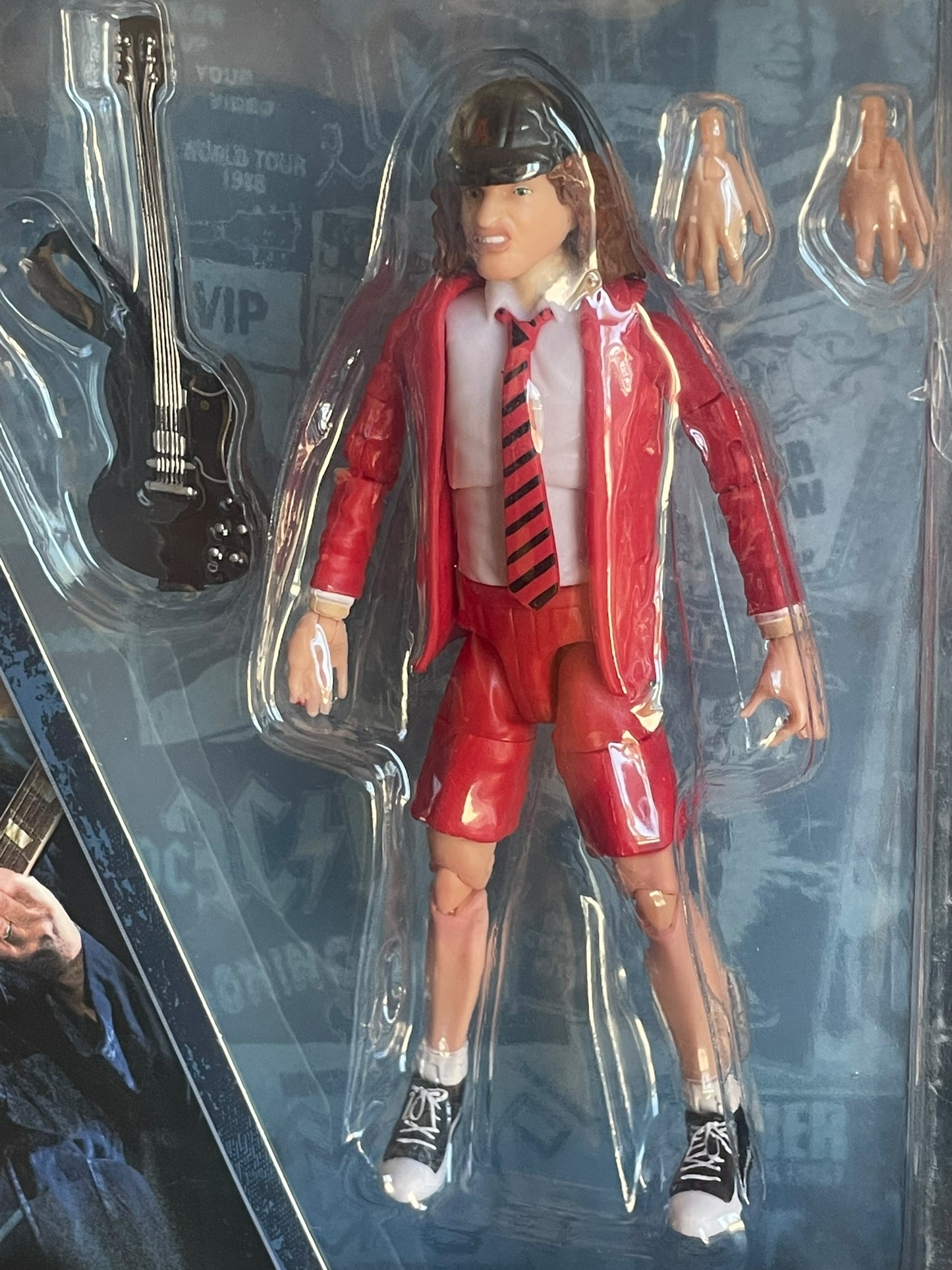 BST AXN AC/DC Angus Young Highway to Hell Tour 5" Red Action Figure