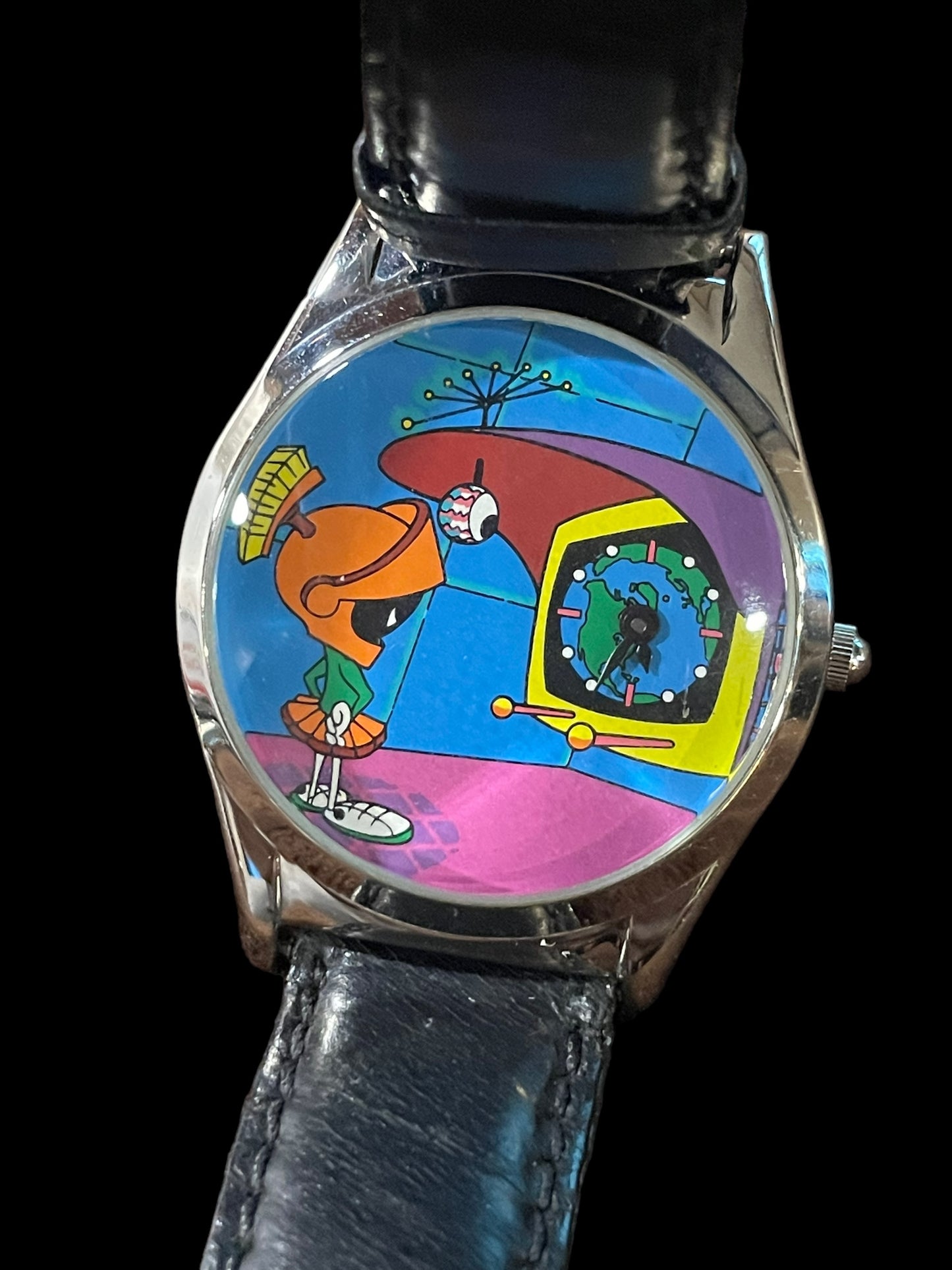 1994 Warner Bros Marvin The Martian Multicolor Watch New Battery