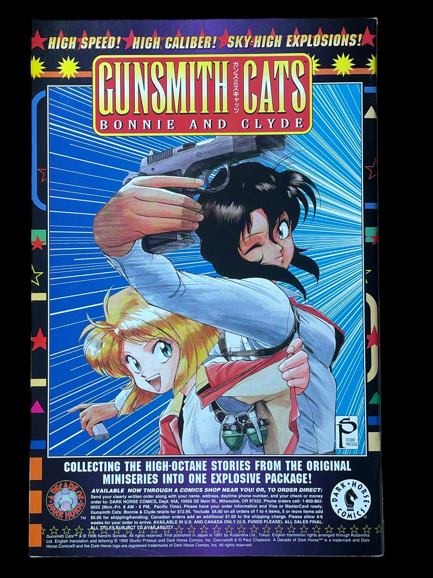 Gunsmith Cats: Shades of Gray #2 June 1997 Dark Horse Comics Book