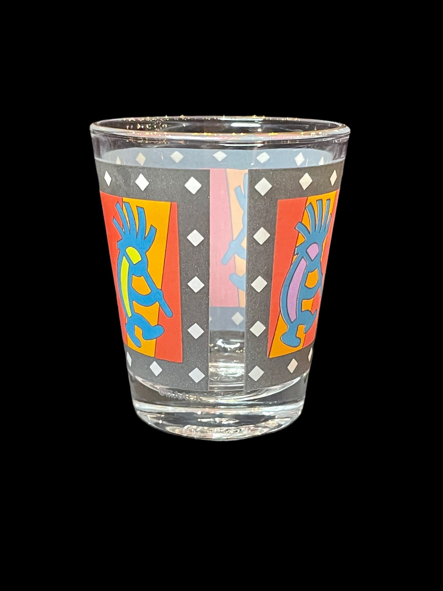 New Mexico Dancing Men Shot Glass