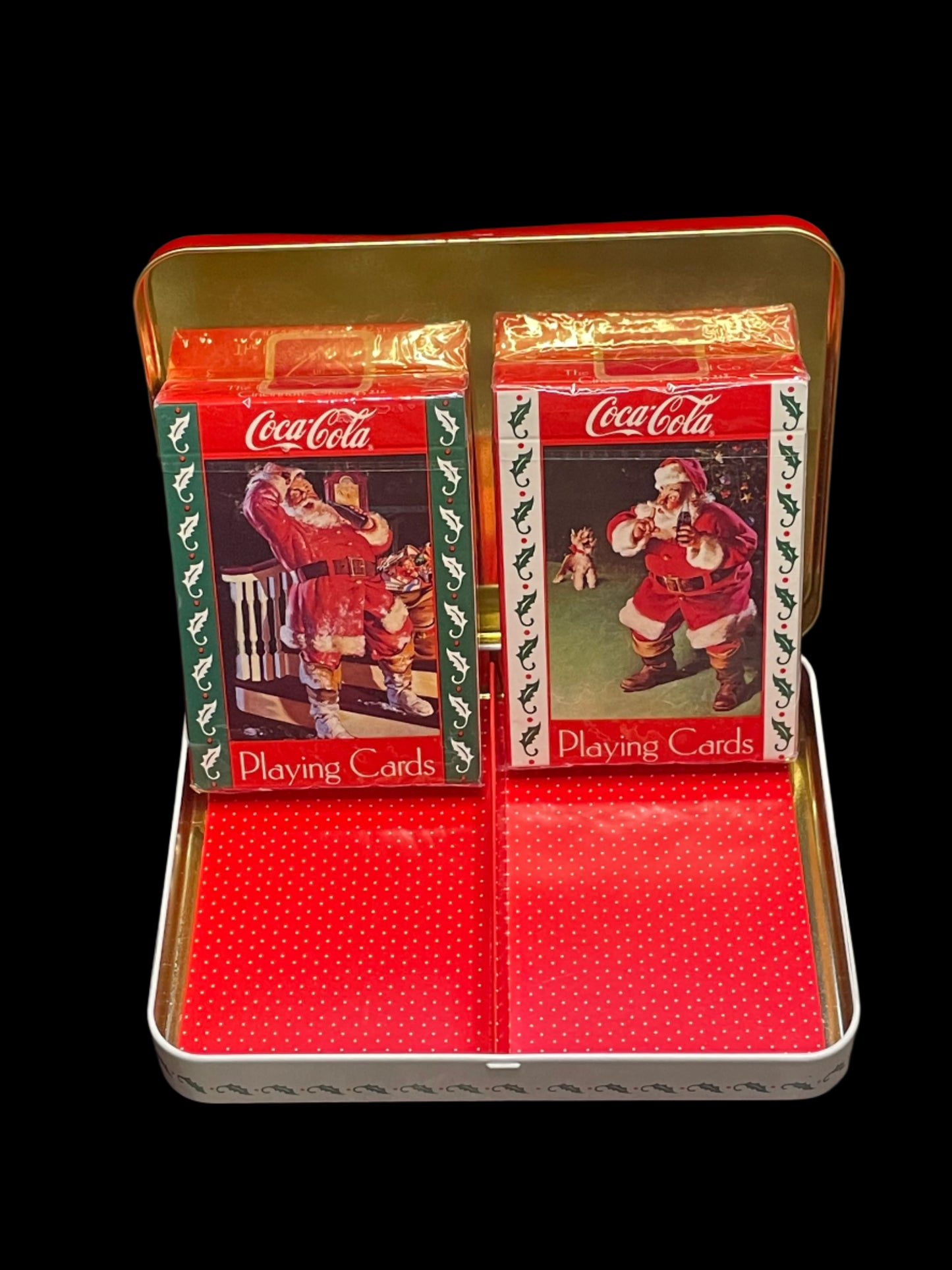 1993 Christmas Holiday Limited Edition 2 Deck of Coca-Cola Playing Cards