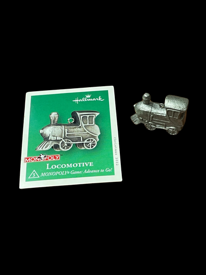 2002 Hallmark Keepsake Ornament Locomotive, Monopoly, Miniature