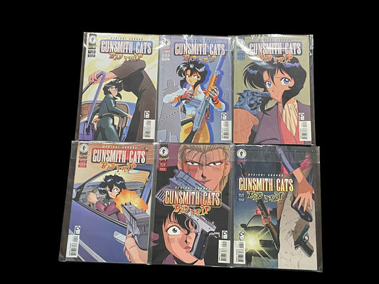 Gunsmith Cats: Bad Trip Complete Set of 1 to 6 Dark Horse Comics Books