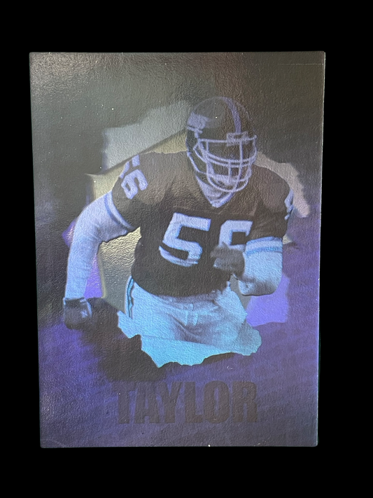 Lawrence Taylor #H2 1992 Skybox Impact Hologram Graded NM MINT+ 8.5