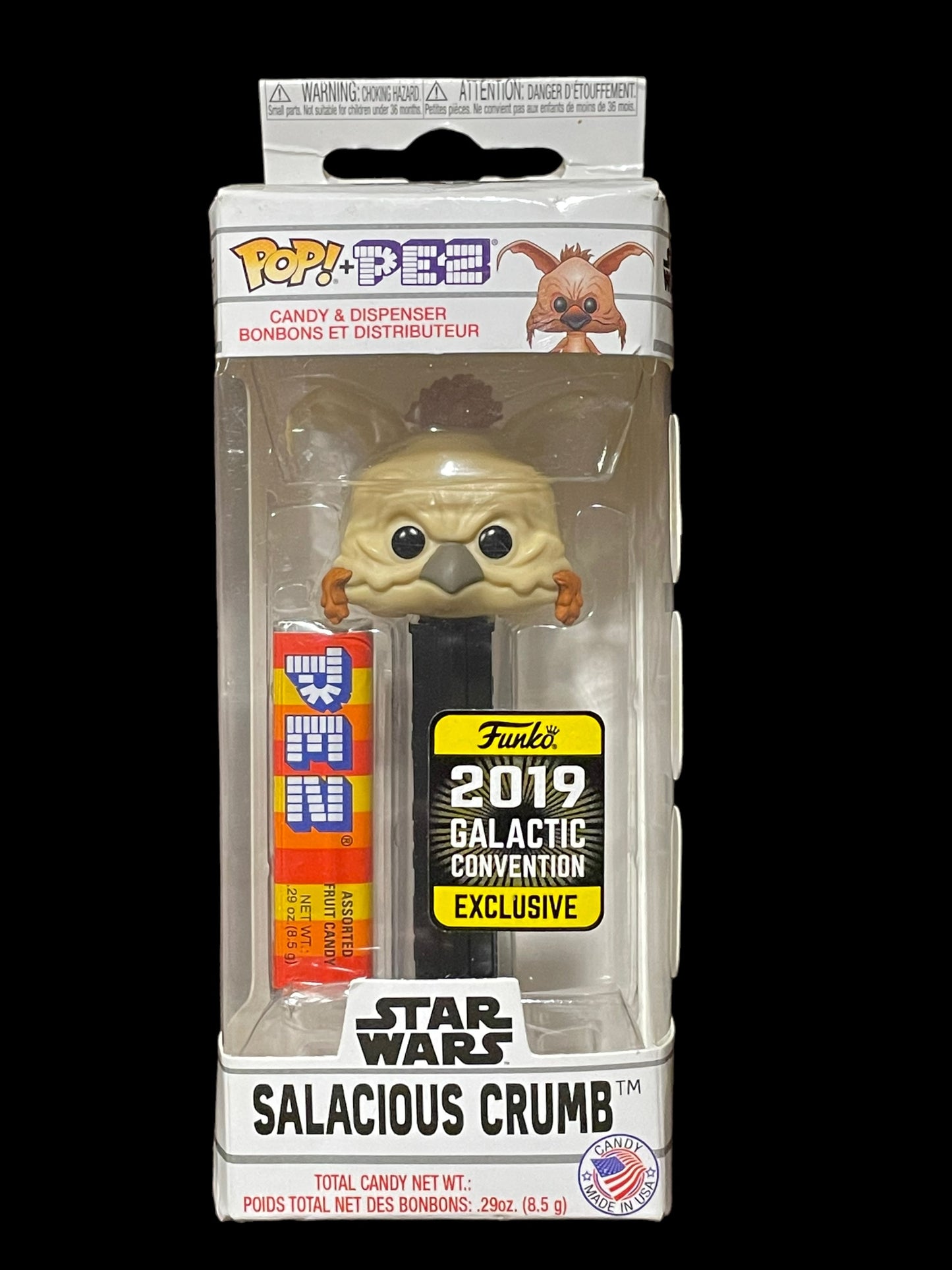 2019 Funko Pop and Pez Star Wars Salacious Crumb Galactic Con Exclusive