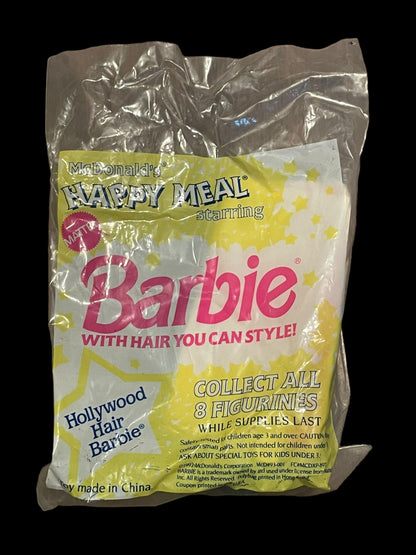 1992 Barbie Hollywood Hair Barbie McDonald's Happy Meal Toy