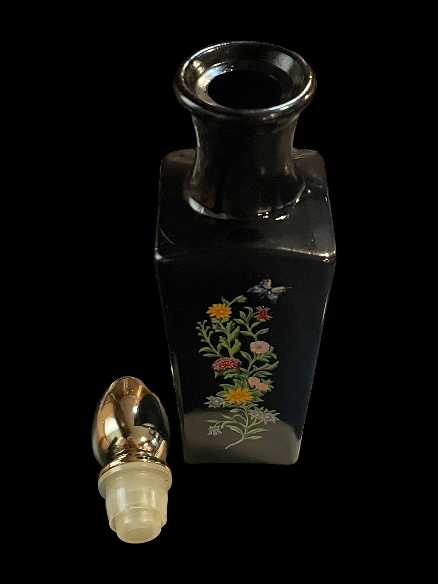 Avon Butterfly Garden Bud Vase Bird of Paradise Cologne 6oz Full