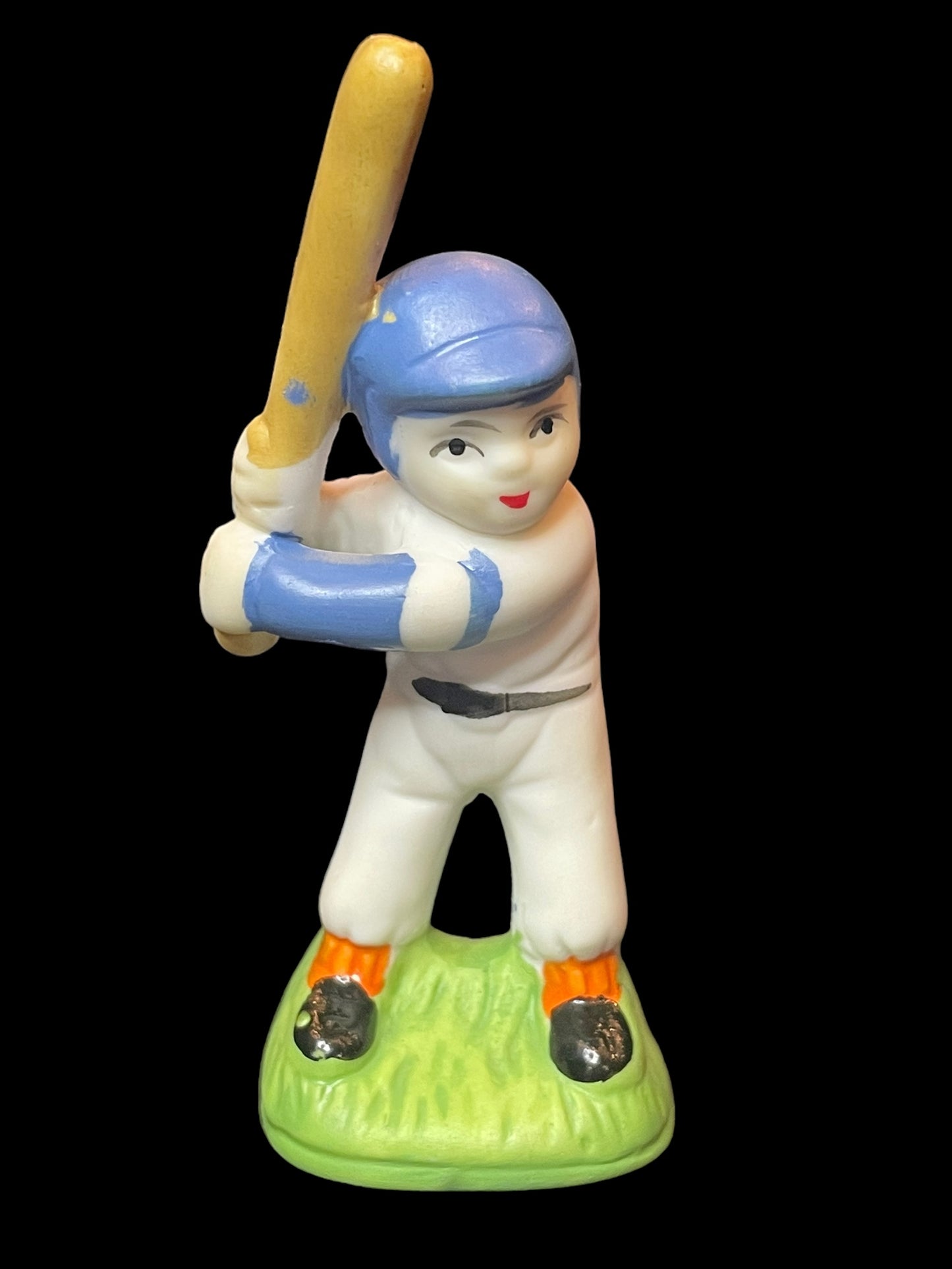 Vintage Mini Japanese Porcelain Baseball Player