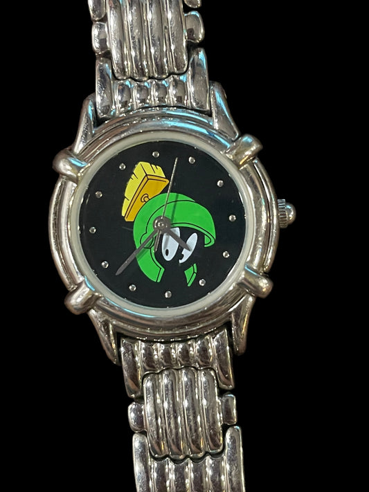 Warner Bros Marvin the Martian Metal Band Watch