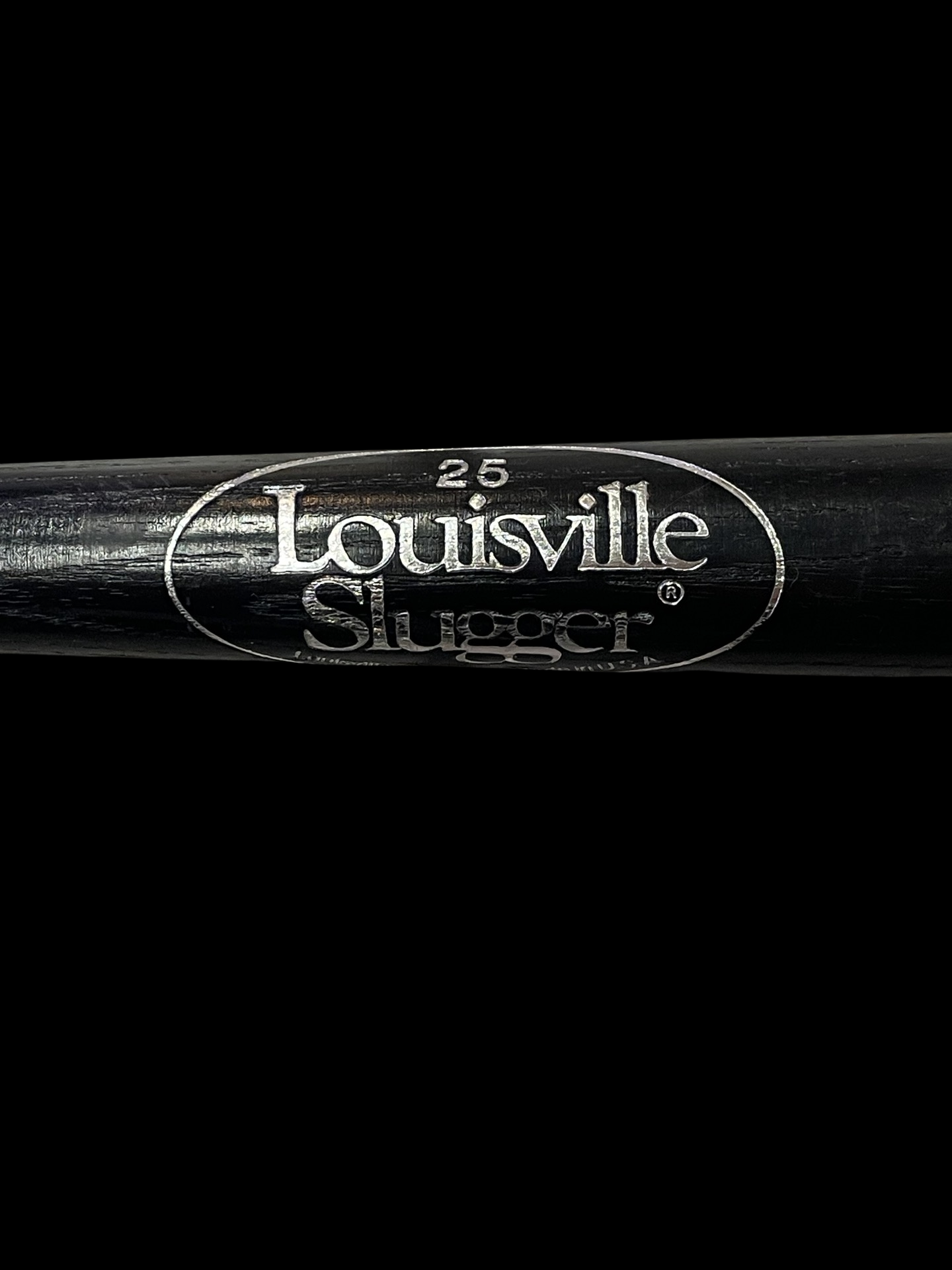 Vintage Black Personalized Mickey 25 Louisville Slugger Mini Bat