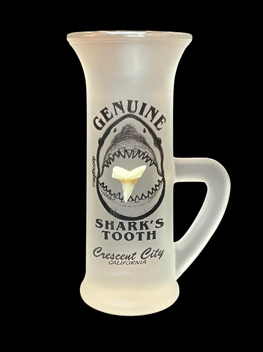 Genuine Shark's Tooth Crescent City California Shot Glass