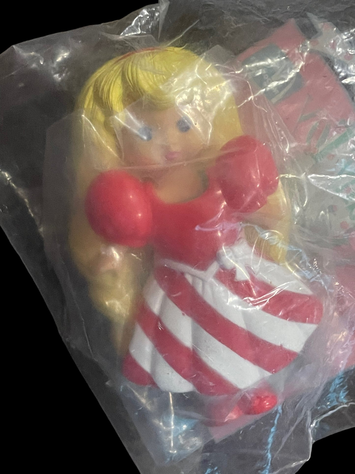 1993 Totally Toy Holiday Lil Miss Candy Stripe McDonald's Happy Meal Toy