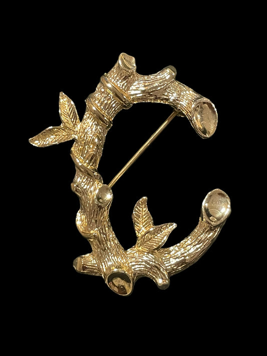 Sarah Coventry Letter C Brooch