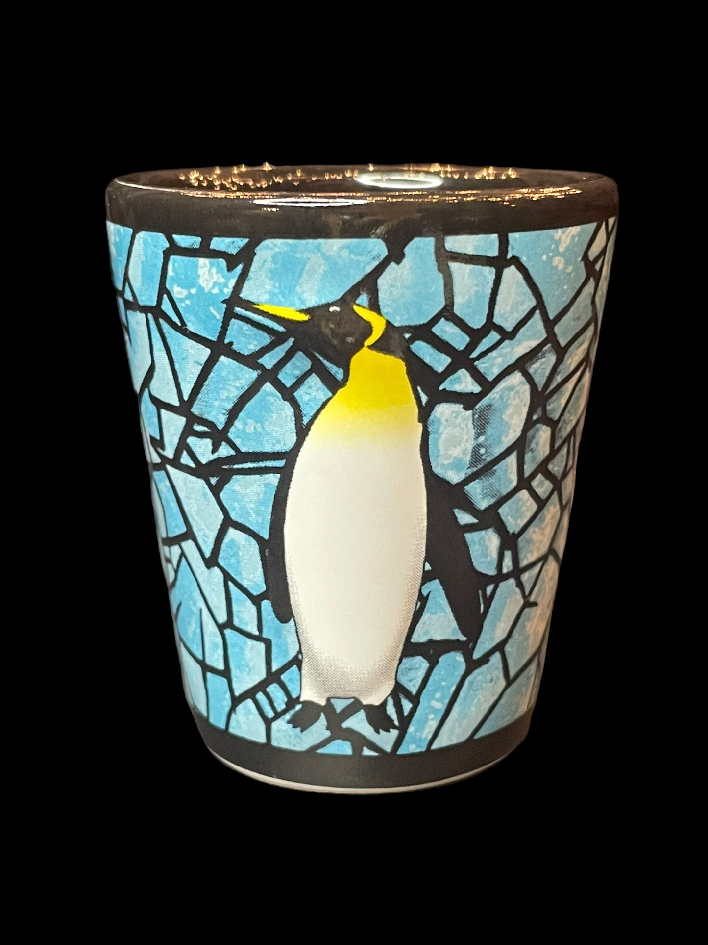 SeaWorld Mosaic Penguin Shot Glass