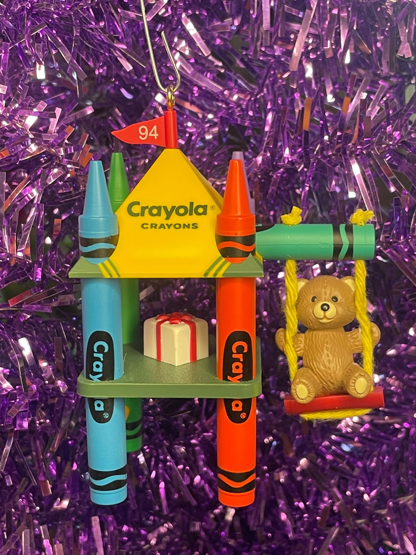 1994 Hallmark Keepsake Ornament Crayola Crayon Bright Playful Colors