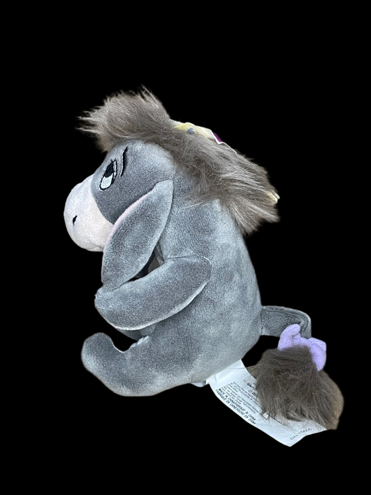 Walt Disney Park Winnie the Pooh Eeyore Rattle Stuffed Plush