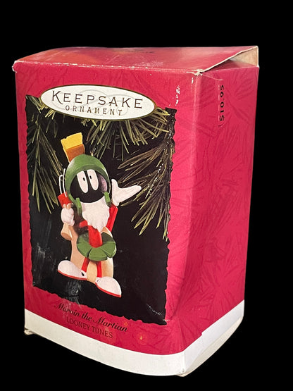 1996 Hallmark Keepsake Ornament Looney Tunes Marvin The Martian TNT