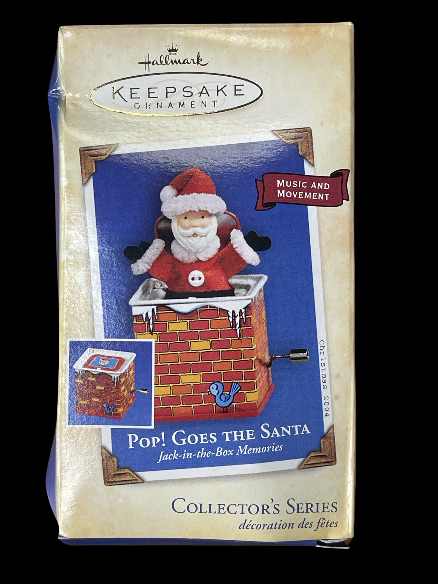 2004 Hallmark Keepsake Ornament Pop Goes the Santa, Jack in the Box #2