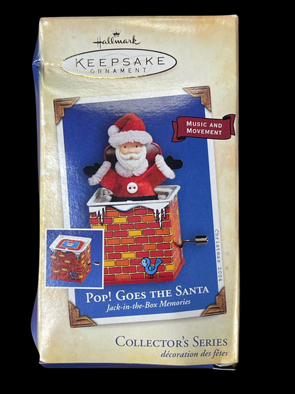 2004 Hallmark Keepsake Ornament Pop Goes the Santa, Jack in the Box #2