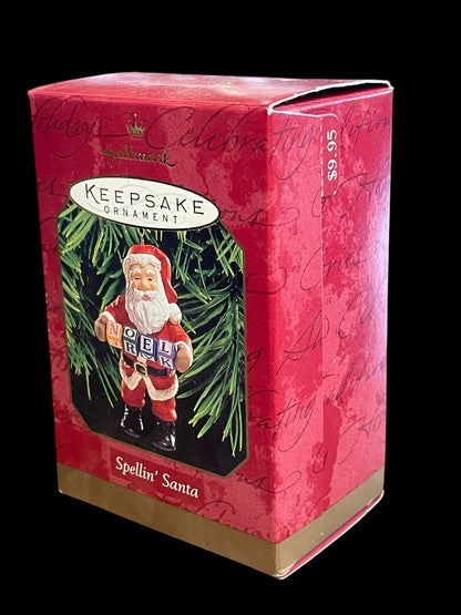 1999 Hallmark Keepsake Ornament Spellin' Santa