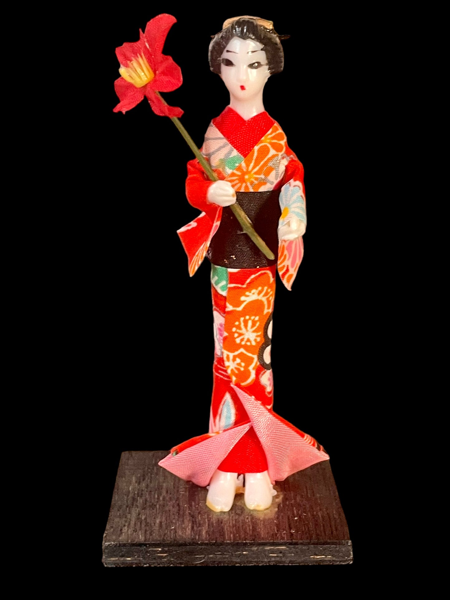 Japanese Geisha Figurine Set of 3 Made in Japan