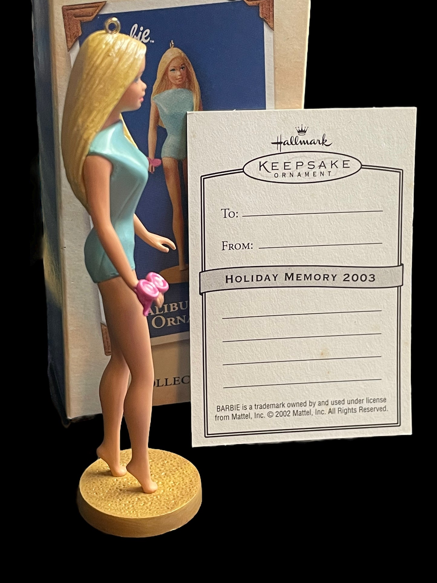 2002 Hallmark Keepsake Ornament Malibu Barbie