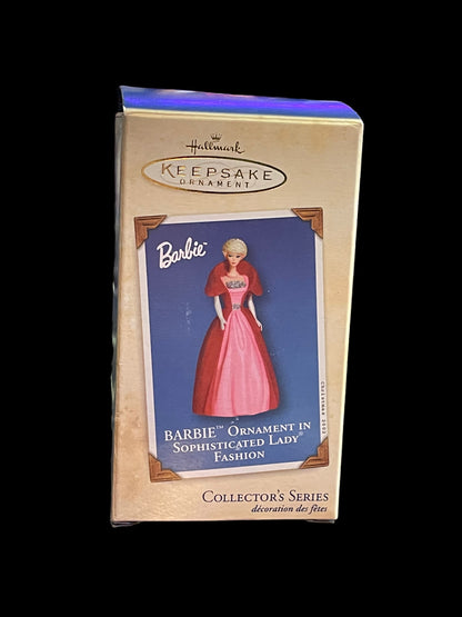 2002 Hallmark Keepsake Sophisticated Lady Fashion Barbie Ornament