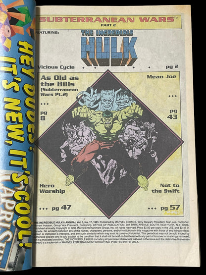 Incredible Hulk Annual #17 1991 Marvel Comics Book