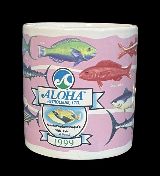 1999 Aloha Petroleum LTD Commemorative Fish Mug Designed in Hawaii