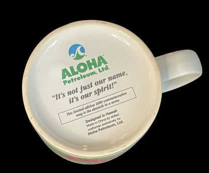 2000 Aloha Petroleum LTD Commemorative Floral Mug Designed in Hawaii