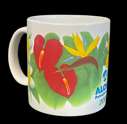 2000 Aloha Petroleum LTD Commemorative Floral Mug Designed in Hawaii