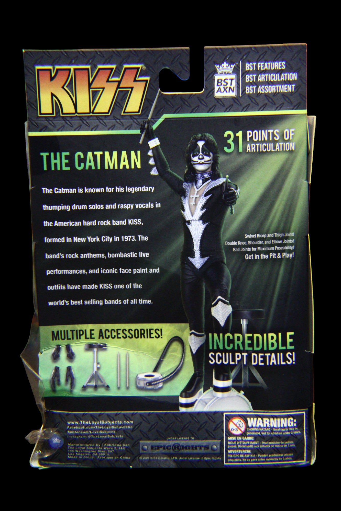 BST AXN KISS The Catman Destroyer Tour 5" Action Figure