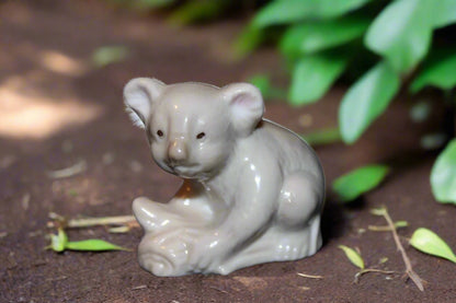 Vintage Gray Ceramic Koala Bear Mini Figurine by George Good