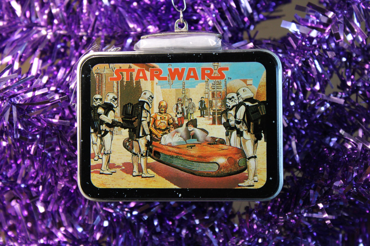 1998 Hallmark Keepsake Ornament Star Wars Tin Lunch Box