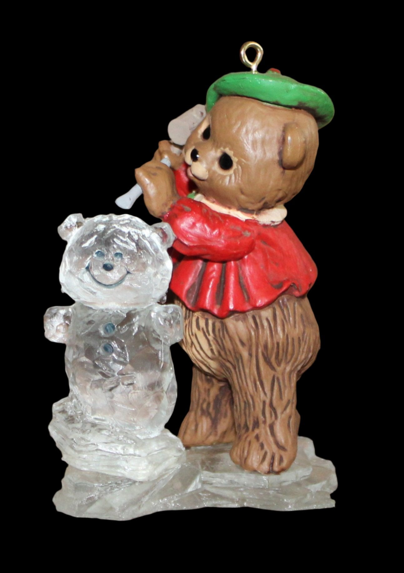 1981 Hallmark Keepsake Ornament The Ice Sculptor and Bear Christmas