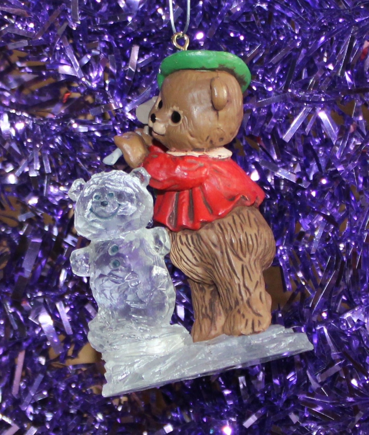 1981 Hallmark Keepsake Ornament The Ice Sculptor and Bear Christmas