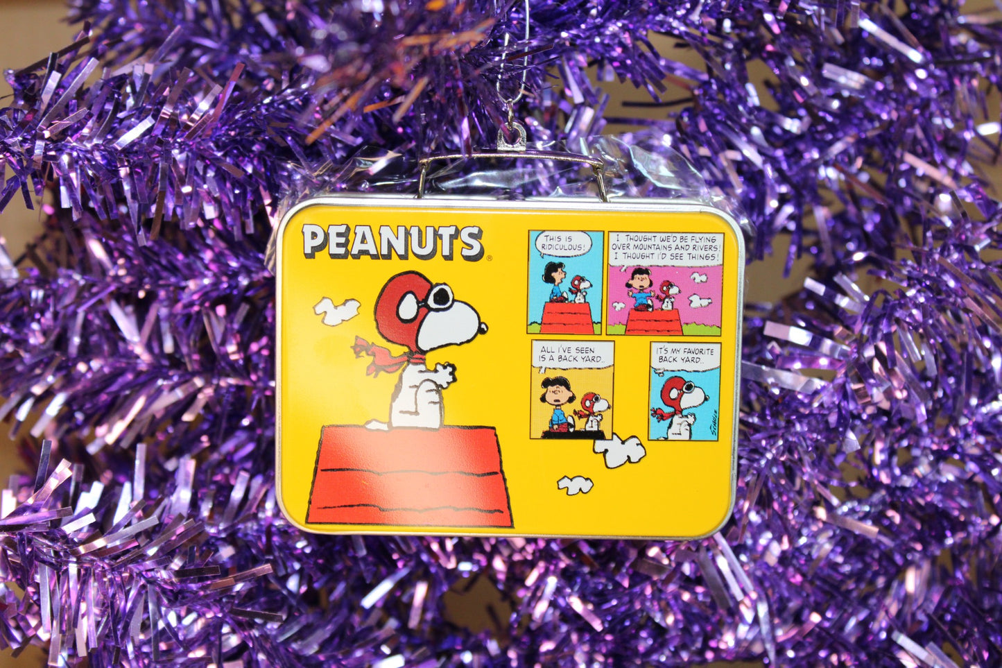 2000 Hallmark Keepsake Ornament Peanuts Lunch Box Set of 2