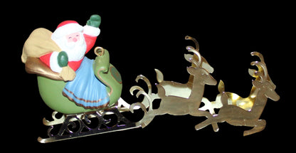 1982 Hallmark Keepsake Ornament Santa and Reindeer