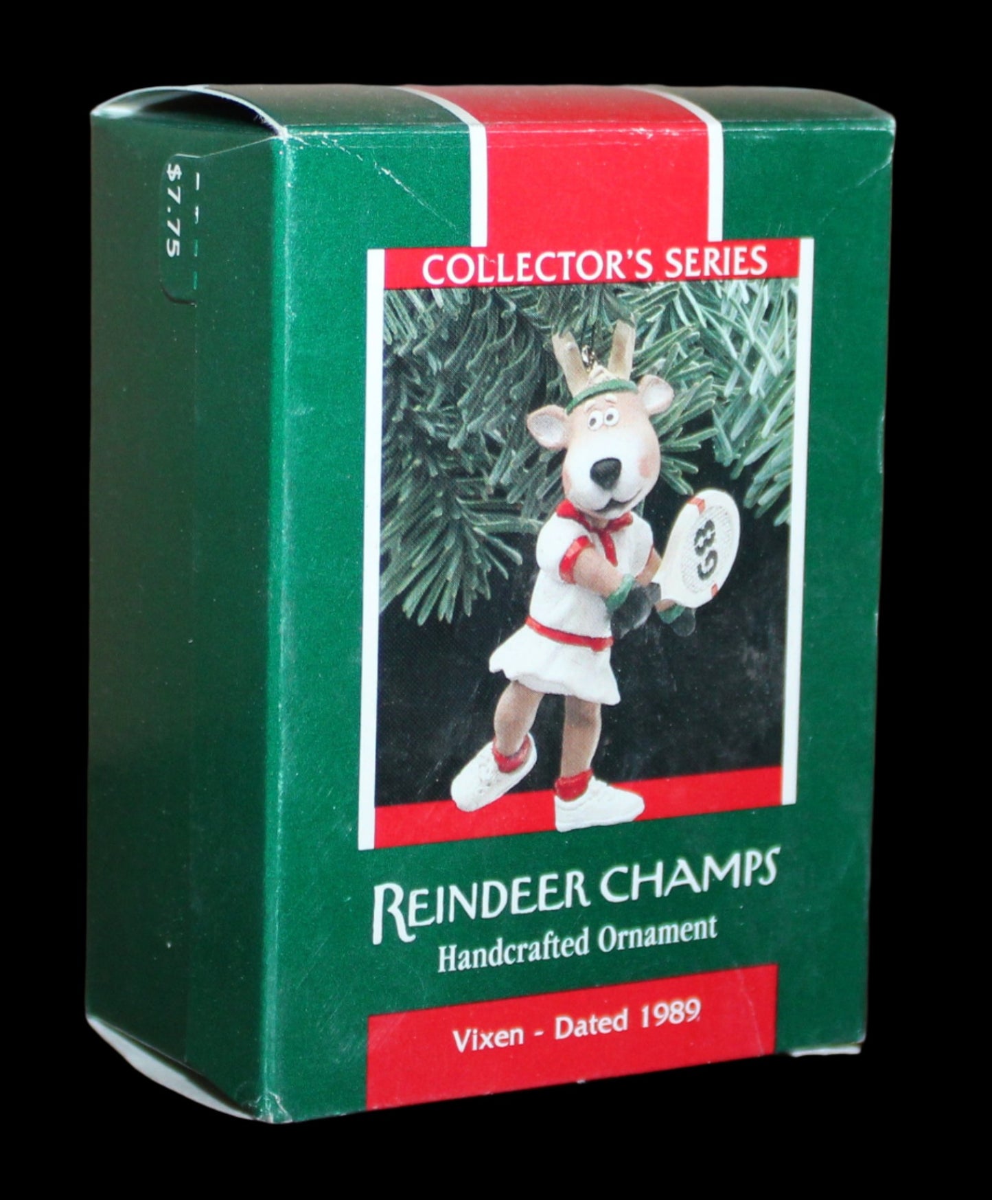 1989 Hallmark Keepsake Ornament Reindeer Champs Series Vixen #4