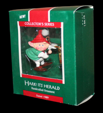 1989 Hallmark Keepsake Ornament Hark Its Herald Series #1