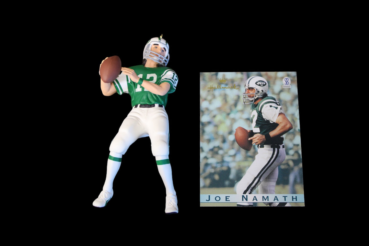 1997 Hallmark Keepsake Ornament Joe Namath Football Legends #3 with Card