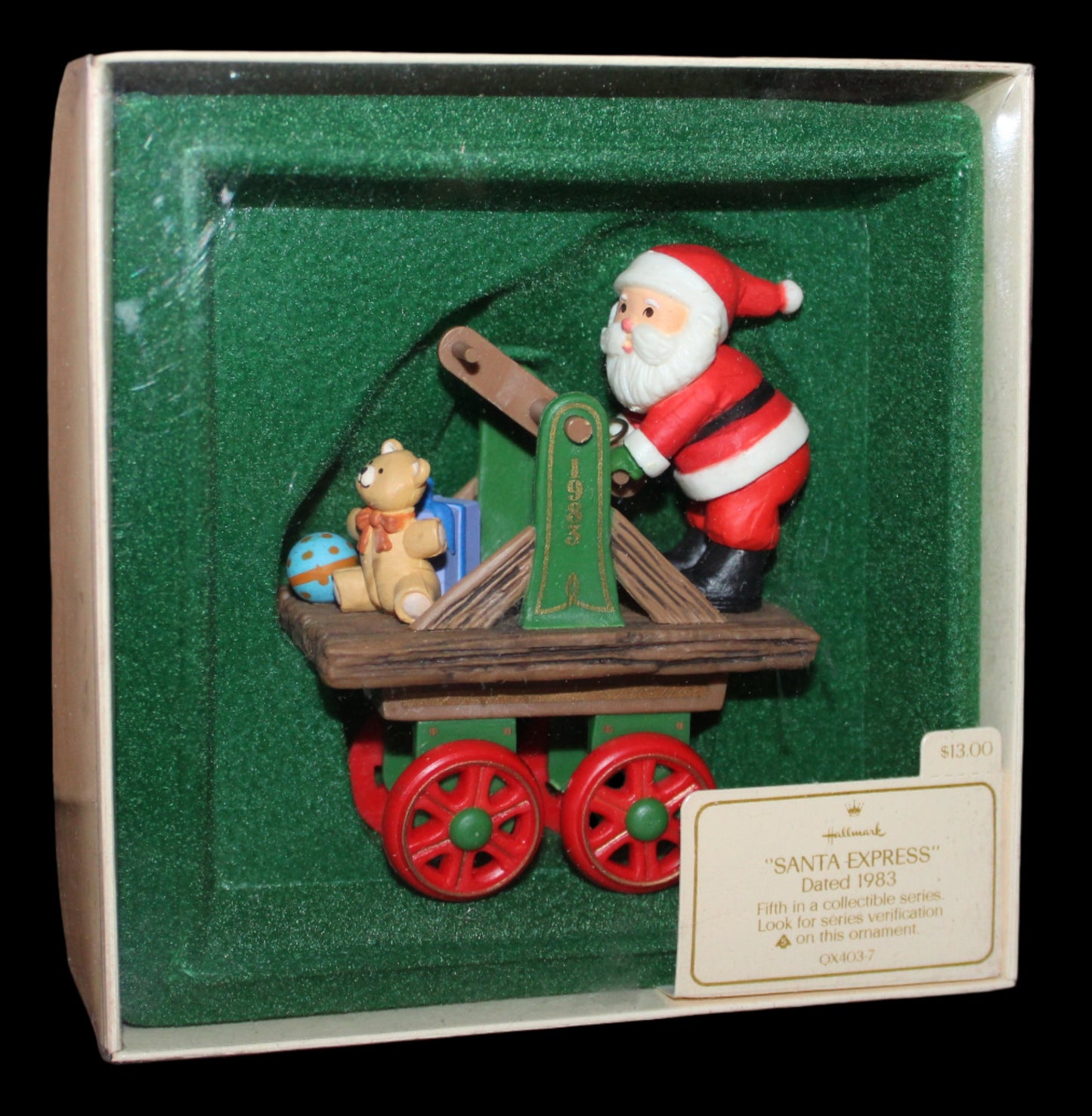 1983 Hallmark Keepsake Ornament Santa Express Series #5