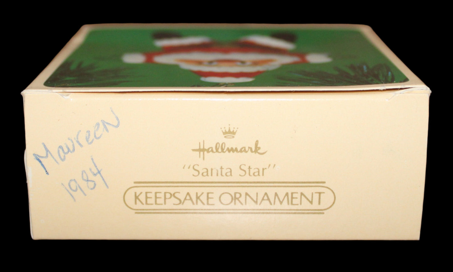 1984 Hallmark Keepsake Ornament Santa Star