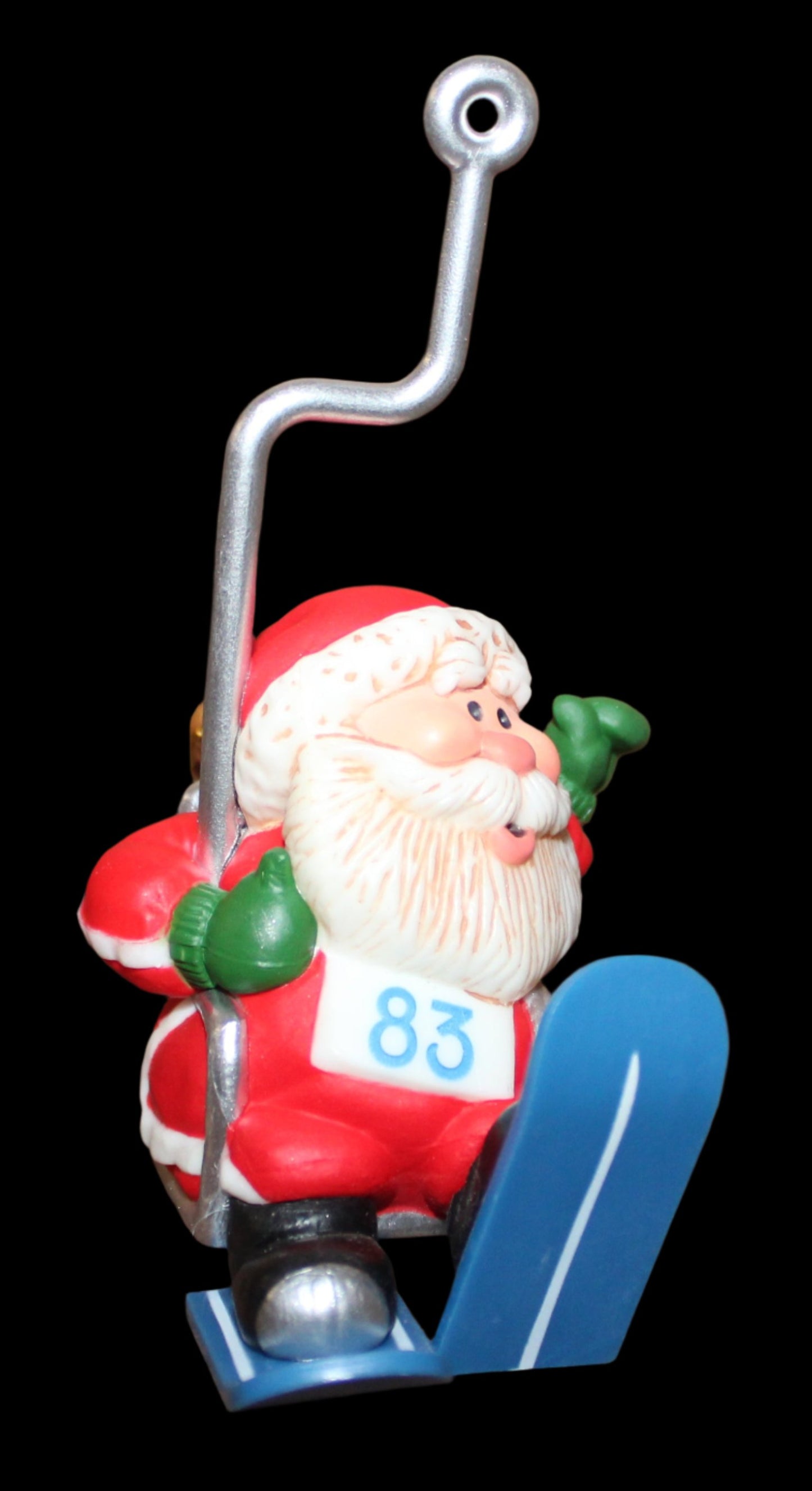 1983 Hallmark Keepsake Ornament Santa Ski Lift