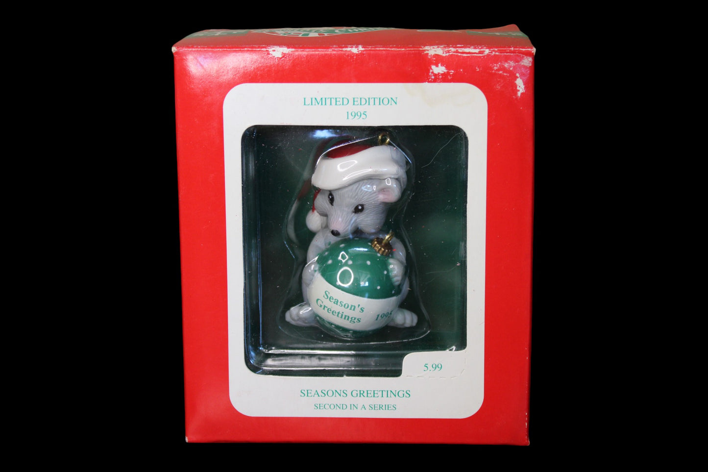 1995 Longs Drugs Limited Edition Ornament Season's Greetings Second in a Series